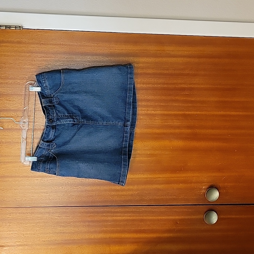 St. John's Bay Denim Skort 14P